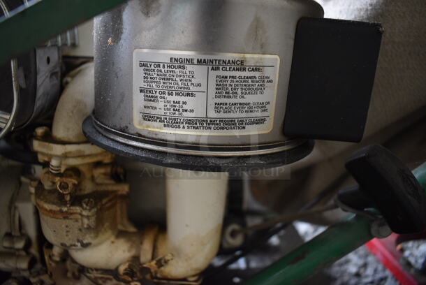 Billy Goat Model BG60A Metal Outdoor Litter Vacuum. BUYER MUST REMOVE. 25x73x37.5. (stadium) - Image 8 of 11