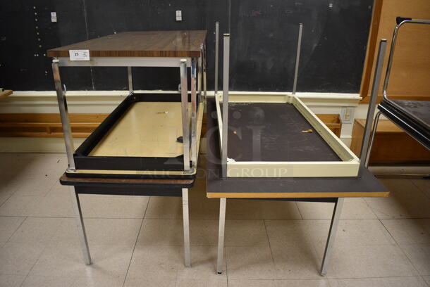 5 Various Tables. BUYER MUST REMOVE. Includes 60x30x26. 5 Times Your Bid! (Clearview Elementary - Room 11)