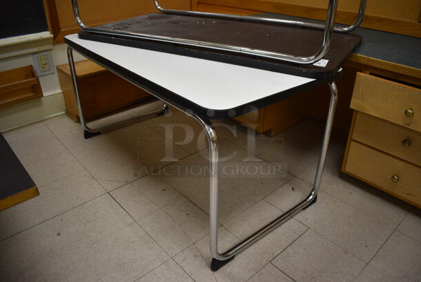 2 Various Tables. BUYER MUST REMOVE. Includes 60x30x29.5. 2 Times Your Bid! (Clearview Elementary - Room 11)