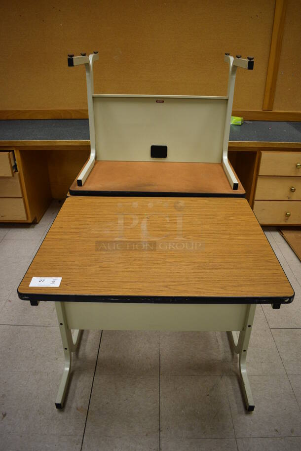 3 Tables/Desks. BUYER MUST REMOVE. 36x30x26.5. 3 Times Your Bid! (Clearview Elementary - Room 11)