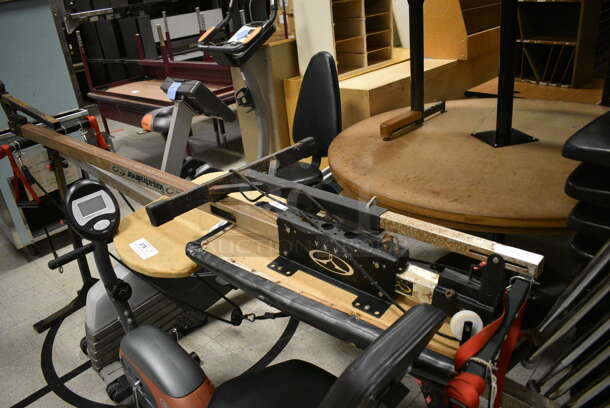 4 Various Pieces of Work Out Equipment; Vasa Rowing Machine, Marcy Stationary Bicycle, NordicTrack AudioRider U300 Stationary Bicycle and Pro-Form XP90 Stationary Bicycle. BUYER MUST REMOVE. Includes 24x87x35. 4 Times Your Bid! (Clearview Elementary - Gym) - Image 2 of 12