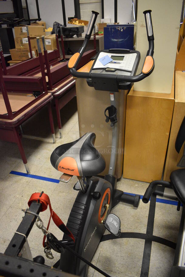 4 Various Pieces of Work Out Equipment; Vasa Rowing Machine, Marcy Stationary Bicycle, NordicTrack AudioRider U300 Stationary Bicycle and Pro-Form XP90 Stationary Bicycle. BUYER MUST REMOVE. Includes 24x87x35. 4 Times Your Bid! (Clearview Elementary - Gym) - Image 7 of 12