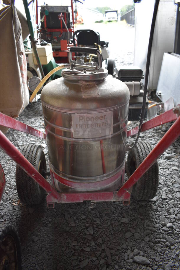 Pioneer Model BS1500 Metal Commercial Paint Striper. BUYER MUST REMOVE. 32x60x36. (stadium) - Image 7 of 9