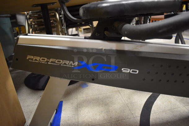 4 Various Pieces of Work Out Equipment; Vasa Rowing Machine, Marcy Stationary Bicycle, NordicTrack AudioRider U300 Stationary Bicycle and Pro-Form XP90 Stationary Bicycle. BUYER MUST REMOVE. Includes 24x87x35. 4 Times Your Bid! (Clearview Elementary - Gym) - Image 11 of 12