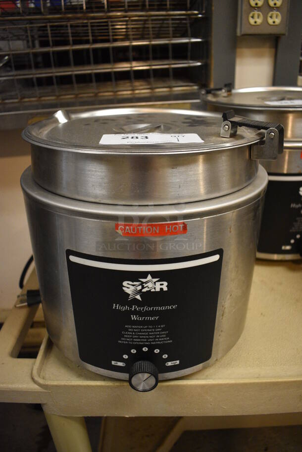Star Model 11RW-11H Stainless Steel Commercial Countertop Soup Kettle Food Warmer w/ Drop In and Lid. 120 Volts, 1 Phase. 11x11x11. (Clearview Elementary - Kitchen) - Image 1 of 4
