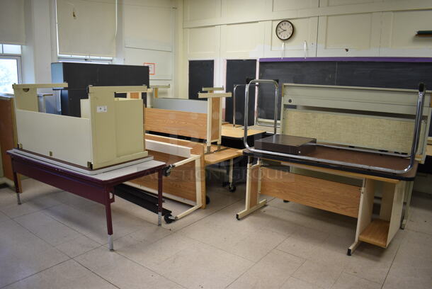 16 Various Tables / Desks. BUYER MUST REMOVE. Includes 72x30x26. 16 Times Your Bid! (Clearview Elementary - Room 12) - Image 1 of 9