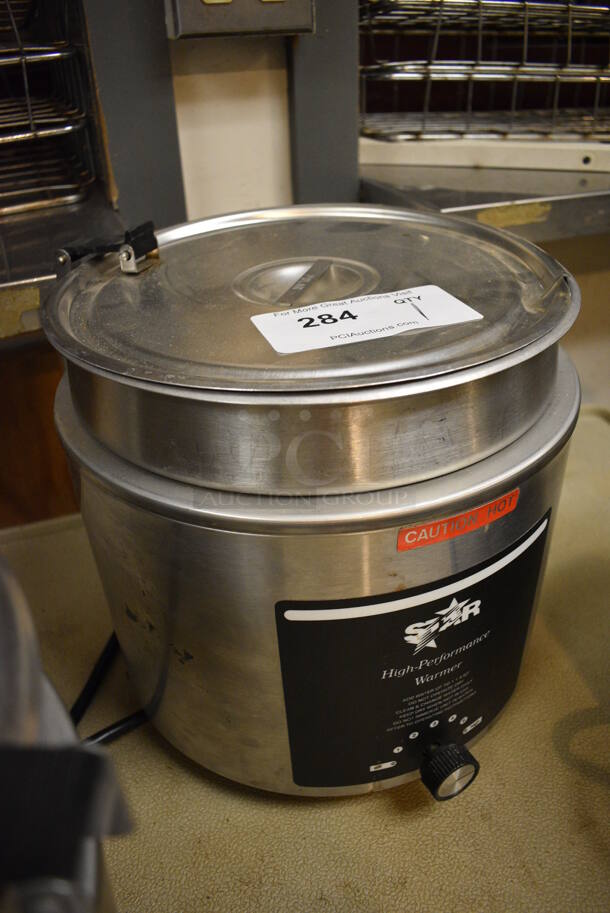 Star Model 11RW-11H Stainless Steel Commercial Countertop Soup Kettle Food Warmer w/ Drop In and Lid. 120 Volts, 1 Phase. 11x11x11. (Clearview Elementary - Kitchen) - Image 2 of 4