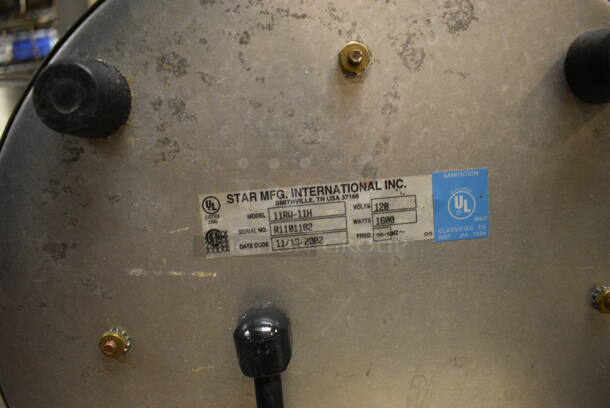 Star Model 11RW-11H Stainless Steel Commercial Countertop Soup Kettle Food Warmer w/ Drop In and Lid. 120 Volts, 1 Phase. 11x11x11. (Clearview Elementary - Kitchen) - Image 4 of 4