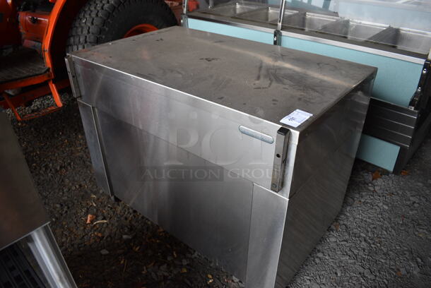 Shelleysteel Stainless Steel Counter w/ Under Shelves on Commercial Casters. BUYER MUST REMOVE. 46x28x36. (stadium) - Image 4 of 8