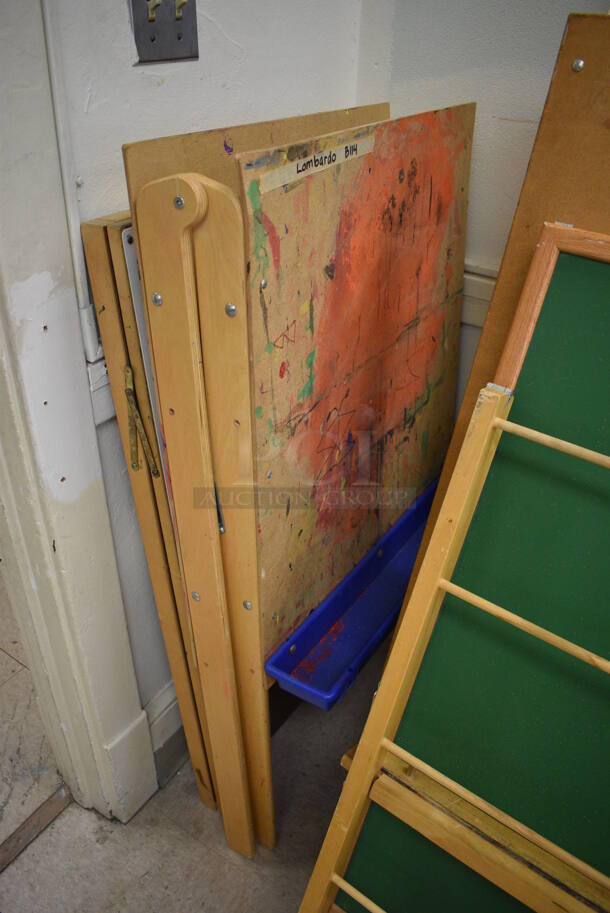 10 Various Easels. BUYER MUST REMOVE. Includes 24x2.5x54. 10 Times Your Bid! (Clearview Elementary - Room 10) - Image 4 of 5