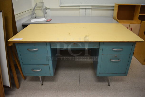 Desk. Does Not Include Gray Desk. BUYER MUST REMOVE. 60x30x29 (Clearview Elementary - Room 10)