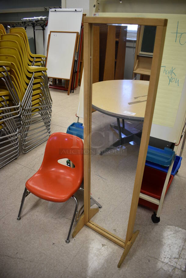 3 Various Items; Easel, Mirror and Chair. BUYER MUST REMOVE. Includes 30x30x57. 3 Times Your Bid! (Clearview Elementary - Room 10) - Image 2 of 5