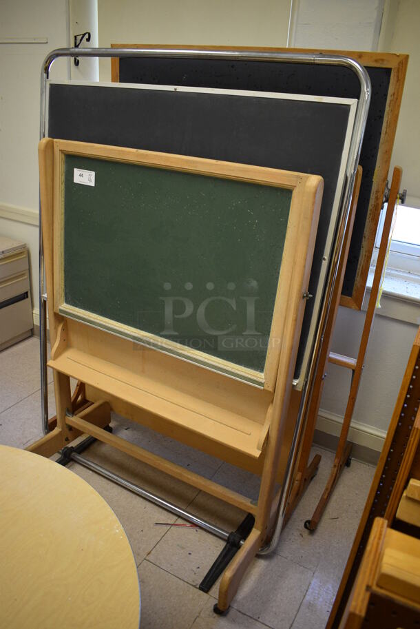 4 Various Boards; 1 Green Board and 3 Black Board. BUYER MUST REMOVE. Includes 42x24x60. 4 Times Your Bid! (Clearview Elementary - Room 10) - Image 2 of 5