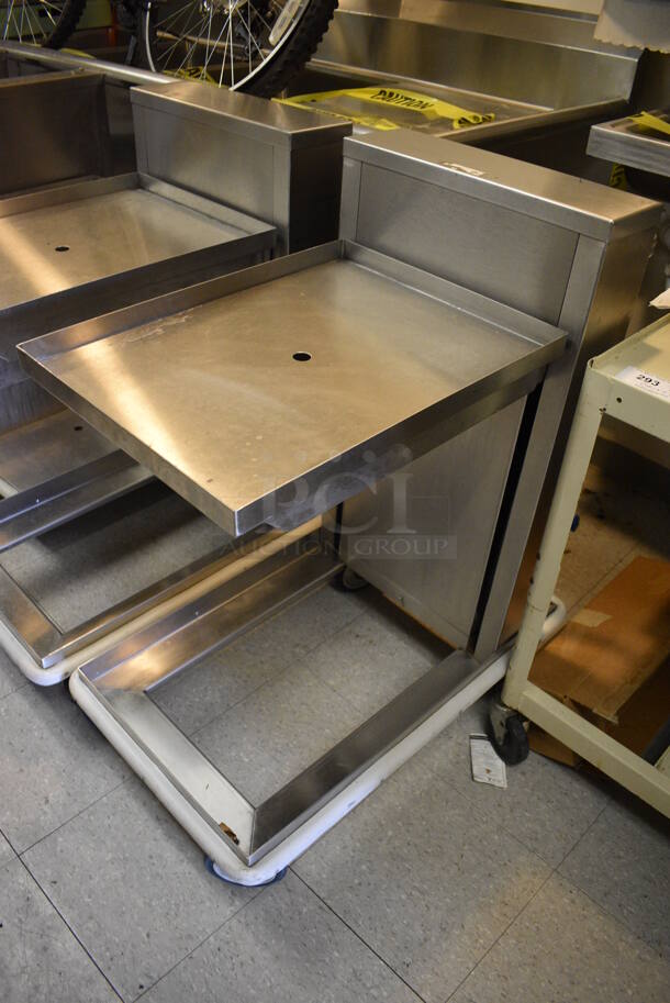 5 Various Stainless Steel Tray Return Carts on Commercial Casters. Includes 20.5x19.5x36. 5 Times Your Bid! (Clearview Elementary - Kitchen) - Image 2 of 6