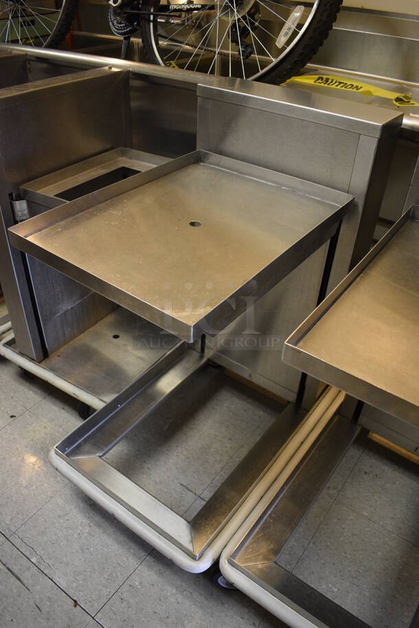 5 Various Stainless Steel Tray Return Carts on Commercial Casters. Includes 20.5x19.5x36. 5 Times Your Bid! (Clearview Elementary - Kitchen) - Image 3 of 6