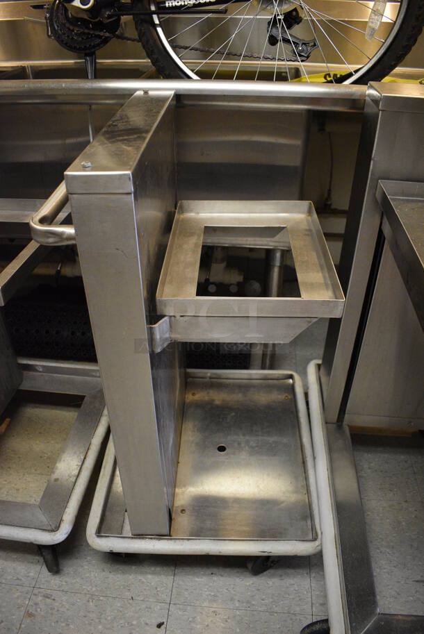 5 Various Stainless Steel Tray Return Carts on Commercial Casters. Includes 20.5x19.5x36. 5 Times Your Bid! (Clearview Elementary - Kitchen) - Image 4 of 6
