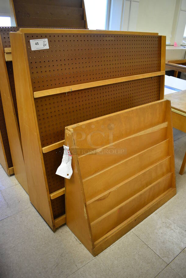6 Various Magazine Racks. BUYER MUST REMOVE. Includes 48x14x48. 6 Times Your Bid! (Clearview Elementary - Room 10) - Image 2 of 6