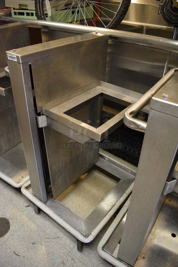 5 Various Stainless Steel Tray Return Carts on Commercial Casters. Includes 20.5x19.5x36. 5 Times Your Bid! (Clearview Elementary - Kitchen) - Image 5 of 6