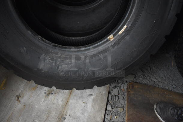 ALL ONE MONEY! Lot of 8 Various Tires Including Goodyear G633 RSD and Wrangler AT. BUYER MUST REMOVE. Includes 28x8x28. (stadium) - Image 6 of 11