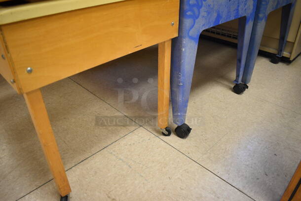 3 Various Tables w/ Lids on Casters. BUYER MUST REMOVE. Includes 45.5x20.5x25. 3 Times Your Bid! (Clearview Elementary - Room 10) - Image 6 of 6