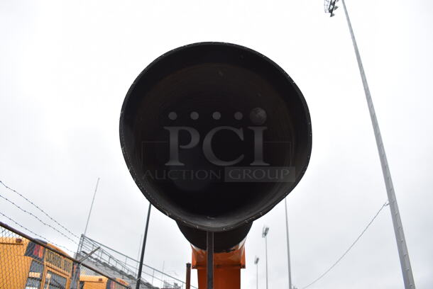 Old Dominion Brush Model LCT 600 Orange Metal Commercial Heavy Duty Debris / Leaf Collector. See Lot 204 For Additional Picture. BUYER MUST REMOVE. (stadium) - Image 5 of 12