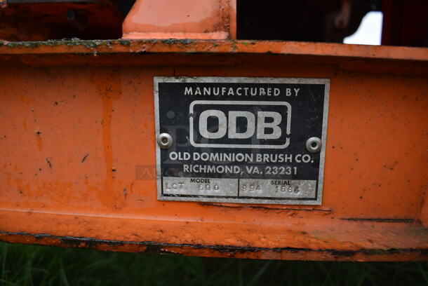Old Dominion Brush Model LCT 600 Orange Metal Commercial Heavy Duty Debris / Leaf Collector. See Lot 204 For Additional Picture. BUYER MUST REMOVE. (stadium) - Image 7 of 12