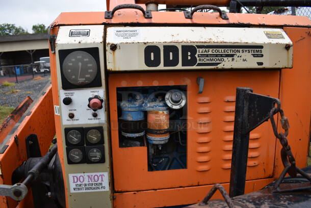Old Dominion Brush Model LCT 600 Orange Metal Commercial Heavy Duty Debris / Leaf Collector. See Lot 204 For Additional Picture. BUYER MUST REMOVE. (stadium) - Image 11 of 12