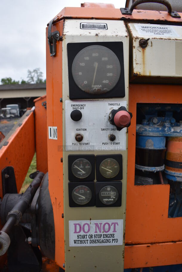 Old Dominion Brush Model LCT 600 Orange Metal Commercial Heavy Duty Debris / Leaf Collector. See Lot 204 For Additional Picture. BUYER MUST REMOVE. (stadium) - Image 12 of 12