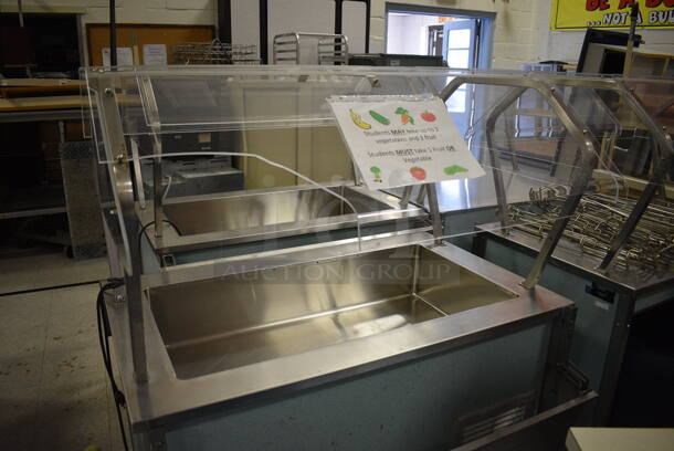 2 Vollrath Model 37045-2494-ANA Metal Commercial Serving Stations w/ Sneeze Guard and Tray Slide on Commercial Casters. 120 Volts, 1 Phase. 46x36x57.5. 2 Times Your Bid! (Clearview Elementary - Gym) - Image 7 of 7