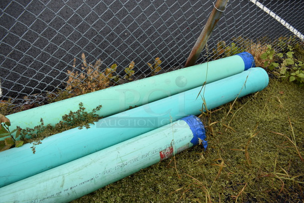 ALL ONE MONEY! Lot of 3 Various Pipes and Connector. BUYER MUST REMOVE. Includes 7x7x26.5. (stadium) - Image 3 of 6