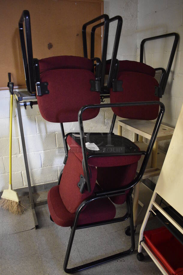 ALL ONE MONEY! Lot of Easel on Casters, Shelf and 4 Chairs. BUYER MUST REMOVE. Includes 30x27.5x56.5. (Clearview Elementary - Hallway Behind Gym) - Image 3 of 3