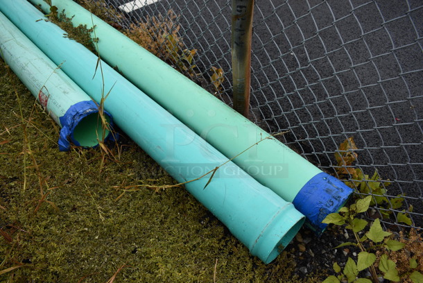 ALL ONE MONEY! Lot of 3 Various Pipes and Connector. BUYER MUST REMOVE. Includes 7x7x26.5. (stadium) - Image 4 of 6