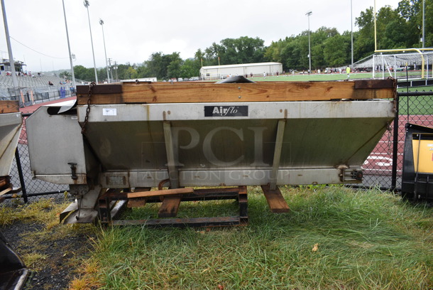 Airflo Model PSV-8E-SS Metal Commercial Salt Spreader. BUYER MUST REMOVE. 115.5x56x54. (stadium)