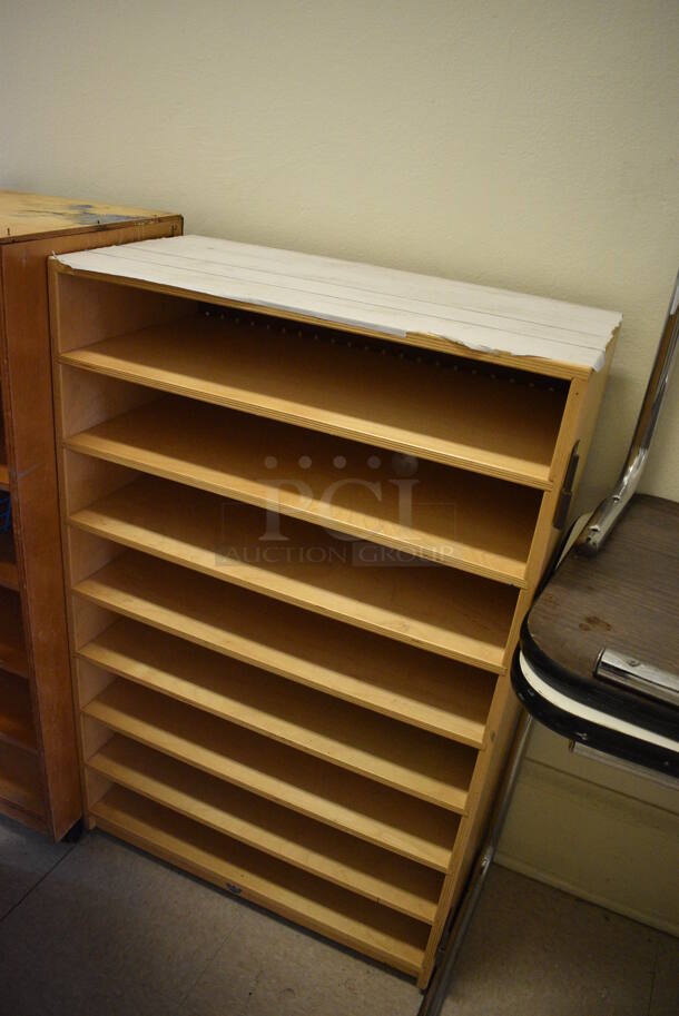 ALL ONE MONEY! Lot of 3 Cabinets and 2 Desks. BUYER MUST REMOVE. Includes 24x18x29. (Clearview Elementary - Upstairs Hallway) - Image 4 of 5