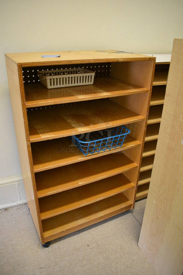 ALL ONE MONEY! Lot of 3 Cabinets and 2 Desks. BUYER MUST REMOVE. Includes 24x18x29. (Clearview Elementary - Upstairs Hallway) - Image 5 of 5