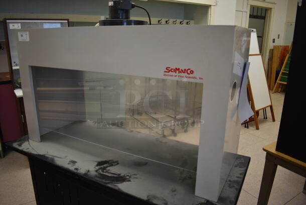 SciMatCo Metal Fume Hood on Black Metal Table on Casters. 115 Volts, 1 Phase. BUYER MUST REMOVE. 54x24x62. (Clearview Elementary - Room 10) - Image 2 of 8
