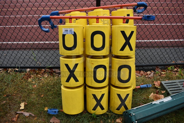 ALL ONE MONEY! Lot of 2 Playground Pieces Including Tic Tac Toe. BUYER MUST REMOVE. 42x9x39. (stadium)