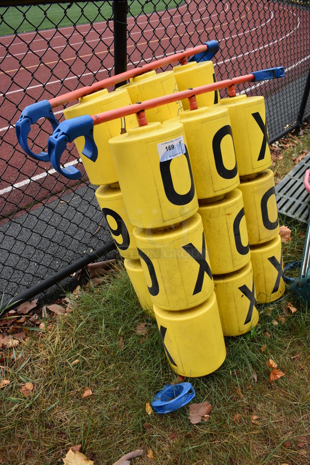 ALL ONE MONEY! Lot of 2 Playground Pieces Including Tic Tac Toe. BUYER MUST REMOVE. 42x9x39. (stadium) - Image 2 of 6