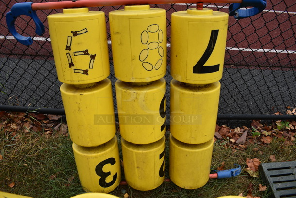 ALL ONE MONEY! Lot of 2 Playground Pieces Including Tic Tac Toe. BUYER MUST REMOVE. 42x9x39. (stadium) - Image 4 of 6