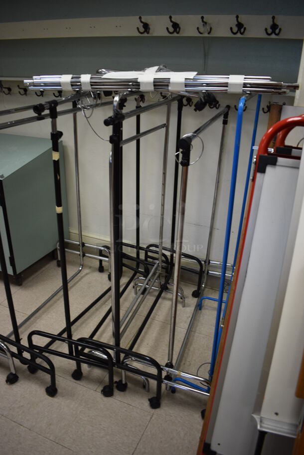 7 Metal Clothes Racks. Includes 39x18x48. 7 Times Your Bid! (Clearview Elementary - Room 10) - Image 4 of 4