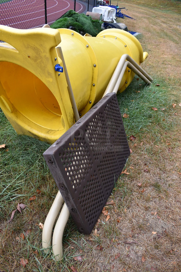 ALL ONE MONEY! Lot of 2 Various Playground Slides, Platform and Pieces. BUYER MUST REMOVE. Includes 43x44x144. (stadium) - Image 8 of 10