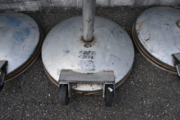 3 Metal Floor Style Tetherball Poles. 24x24x106. 3 Times Your Bid! (Clearview Elementary - Outside) - Image 4 of 7