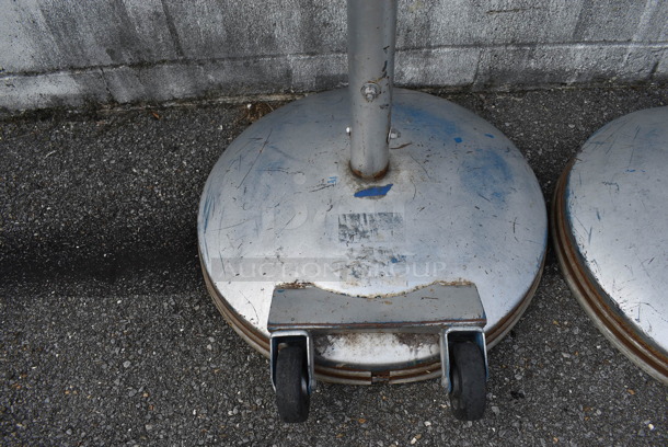 3 Metal Floor Style Tetherball Poles. 24x24x106. 3 Times Your Bid! (Clearview Elementary - Outside) - Image 5 of 7