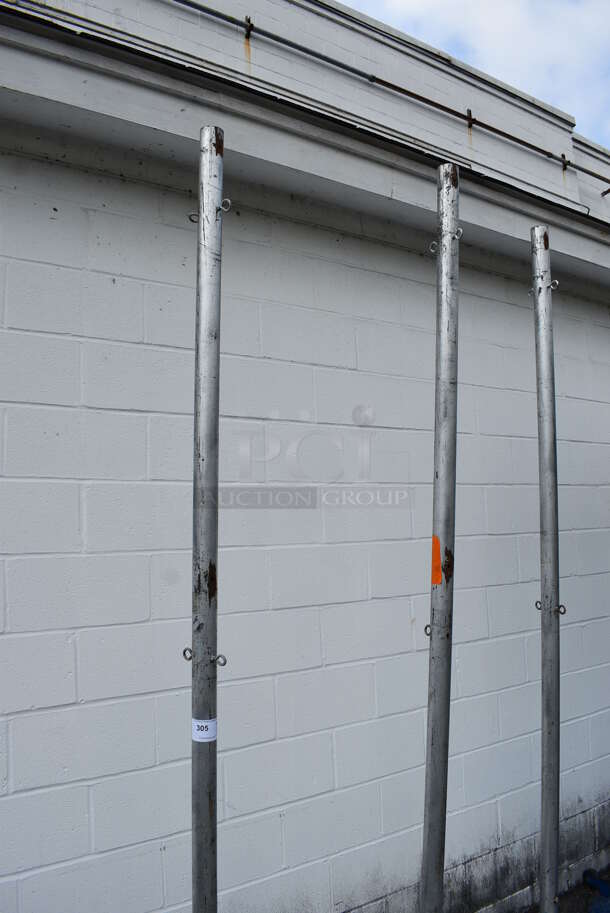 3 Metal Floor Style Tetherball Poles. 24x24x106. 3 Times Your Bid! (Clearview Elementary - Outside) - Image 7 of 7