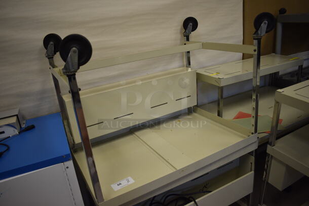 2 Metal Desks on Commercial Casters. BUYER MUST REMOVE. 36x24x27. 2 Times Your Bid! (Clearview Elementary - Room 8) - Image 3 of 3