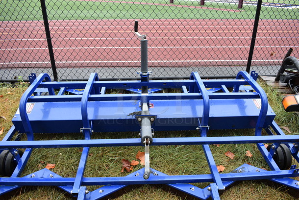 Blue Metal Commercial Turf Brush / Rake. BUYER MUST REMOVE. 90.5x96x36. (stadium) - Image 5 of 11