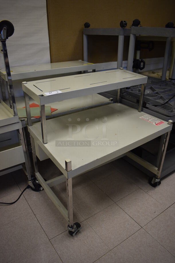 2 Metal Desks on Commercial Casters. BUYER MUST REMOVE. 36x24x39. 2 Times Your Bid! (Clearview Elementary - Room 8) - Image 3 of 5