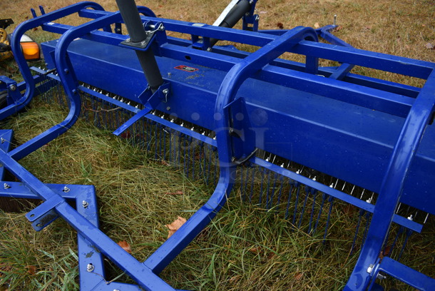 Blue Metal Commercial Turf Brush / Rake. BUYER MUST REMOVE. 90.5x96x36. (stadium) - Image 9 of 11