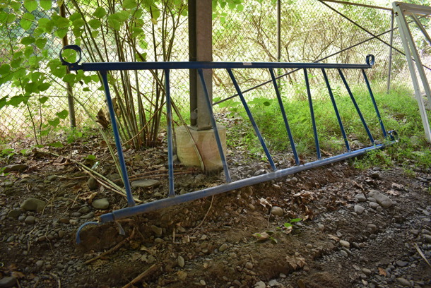 Blue Metal Piece to Playground. BUYER MUST REMOVE. 44x2x150. (Stadium)