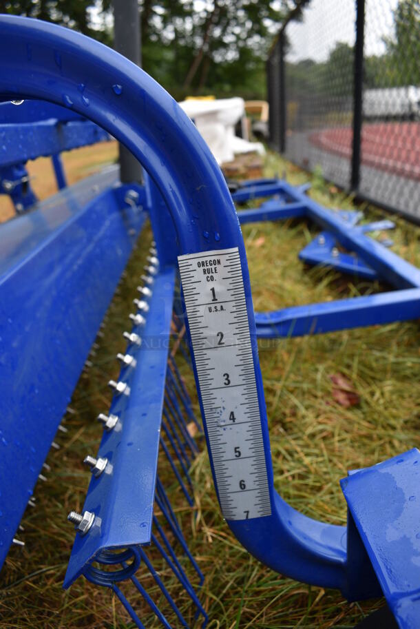 Blue Metal Commercial Turf Brush / Rake. BUYER MUST REMOVE. 90.5x96x36. (stadium) - Image 11 of 11